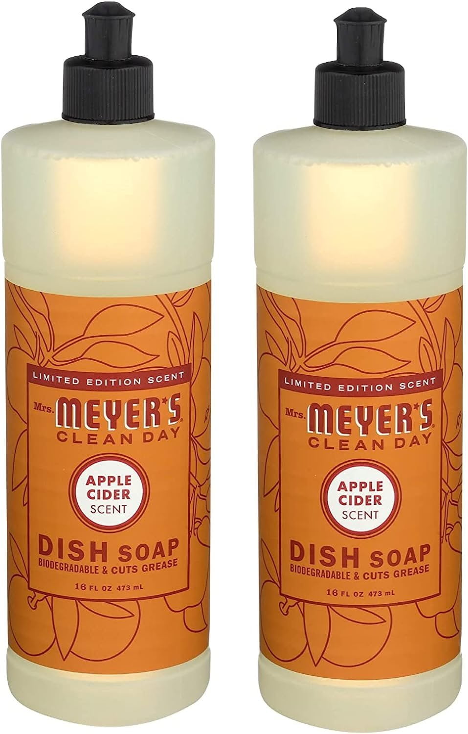 Mrs. Meyer's Apple Cider Scented Dish Soap 16 fl oz. Pack of 2
