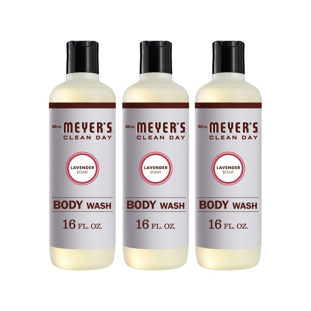 Mrs. Meyer's Body Wash, Lavender, 16 FL OZ (Pack of 3)