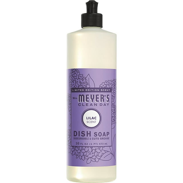 Mrs. Meyer's Clean Day 16 Oz. Lilac Liquid Dish Soap 670758