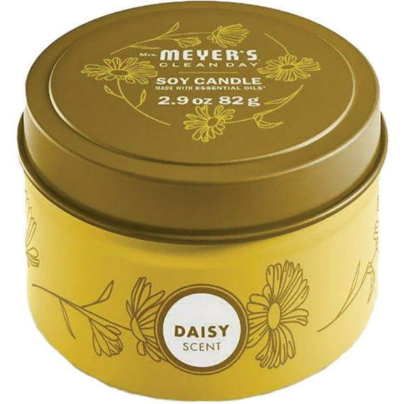 Mrs. Meyer's Clean Day 2.9 Oz. Daisy Small Tin Soy Candle 322917