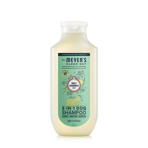 Mrs. Meyer's Clean Day 3 in 1 Dog Shampoo, Sweet Chamomile Scent, 14oz