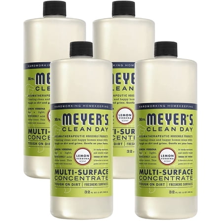 Mrs. Meyer's Clean Day All Purpose Cleaner, Lemon Verbena, 32 Ounce Bottle, 4-Pack