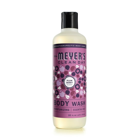 Mrs. Meyer's Clean Day Body Wash, Plum Berry Scent, 16 Ounce Bottle