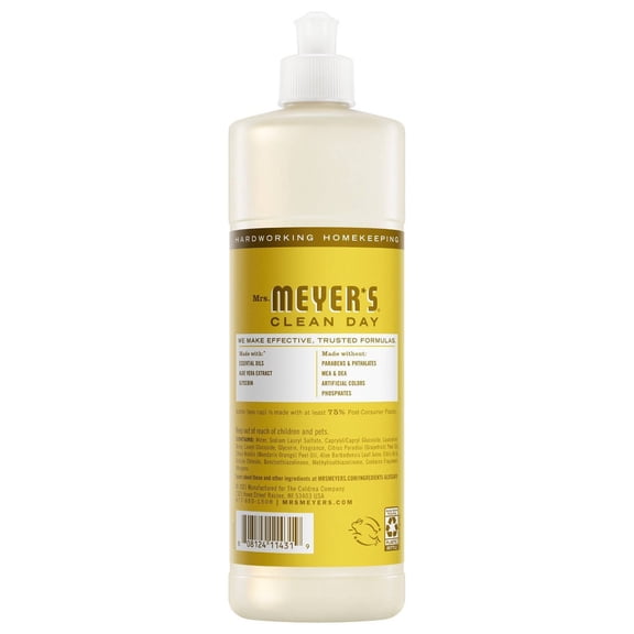 Mrs. Meyer's Clean Day Daisy Dish Soap - 16 fl oz: Paraben-Free, Phthalate-Free, Liquid Gel, Removes Grease