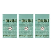 Mrs. Meyers Clean Day Dryer Sheets, 80 Count Basil, Pack of 3