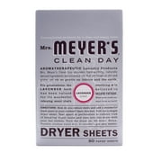 Mrs. Meyer's Clean Day - Dryer Sheets - Lavender - 80 Sheets