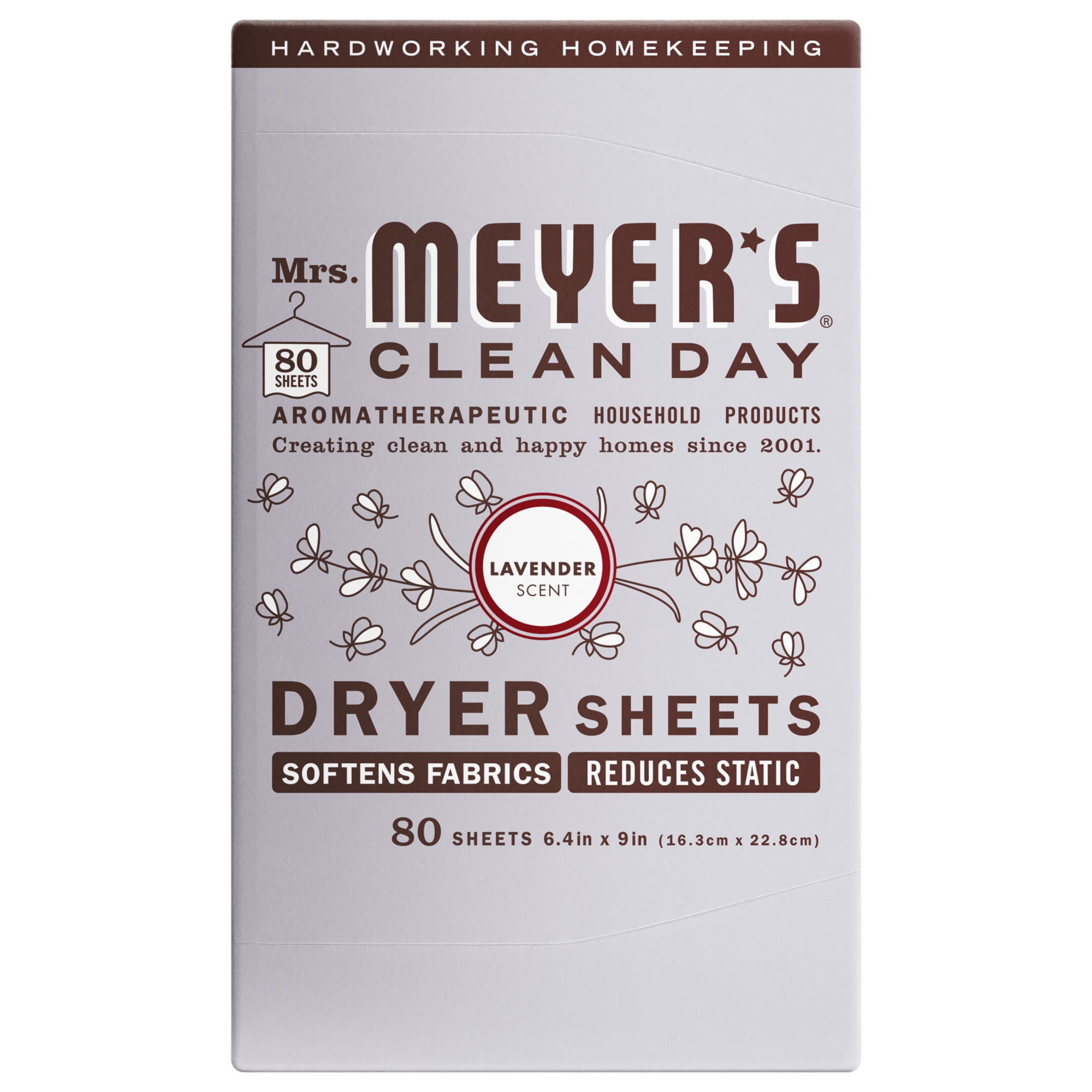 Mrs. Meyer‚Äôs, Dryer Sheets, Lavender Scent, 80 Count - Walmart.com