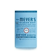Mrs. Meyer's Clean Day Dryer Sheets, Rain Water Scent, 80 Count