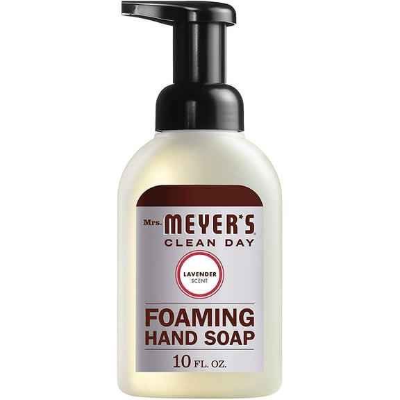 Mrs. Meyer's Clean Day Foaming Hand Soap, Cruelty Free and Biodegradable Formula, Lavender Scent, 10 oz