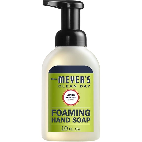 Mrs. Meyer's Clean Day Foaming Hand Soap, Lemon Verbena, 10 oz (Pack of 6)