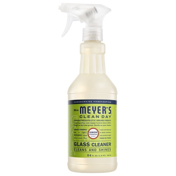 Mrs. Meyer's Clean Day Glass Cleaner, Lemon Verbena Scent, 24 Fl Oz