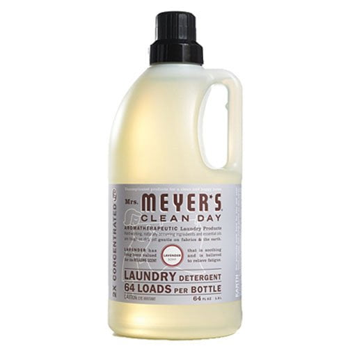 Mrs. Meyer's Clean Day HE Liquid Laundry Detergent, Lavender, 64 Ounce Bottle