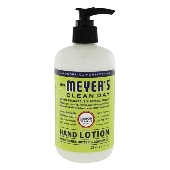 Mrs. Meyer's Clean Day Hand Lotion, Long-Lasting, Non-Greasy Moisturizer, Cruelty Free Formula, Lemon Verbena Scent,5-Packs