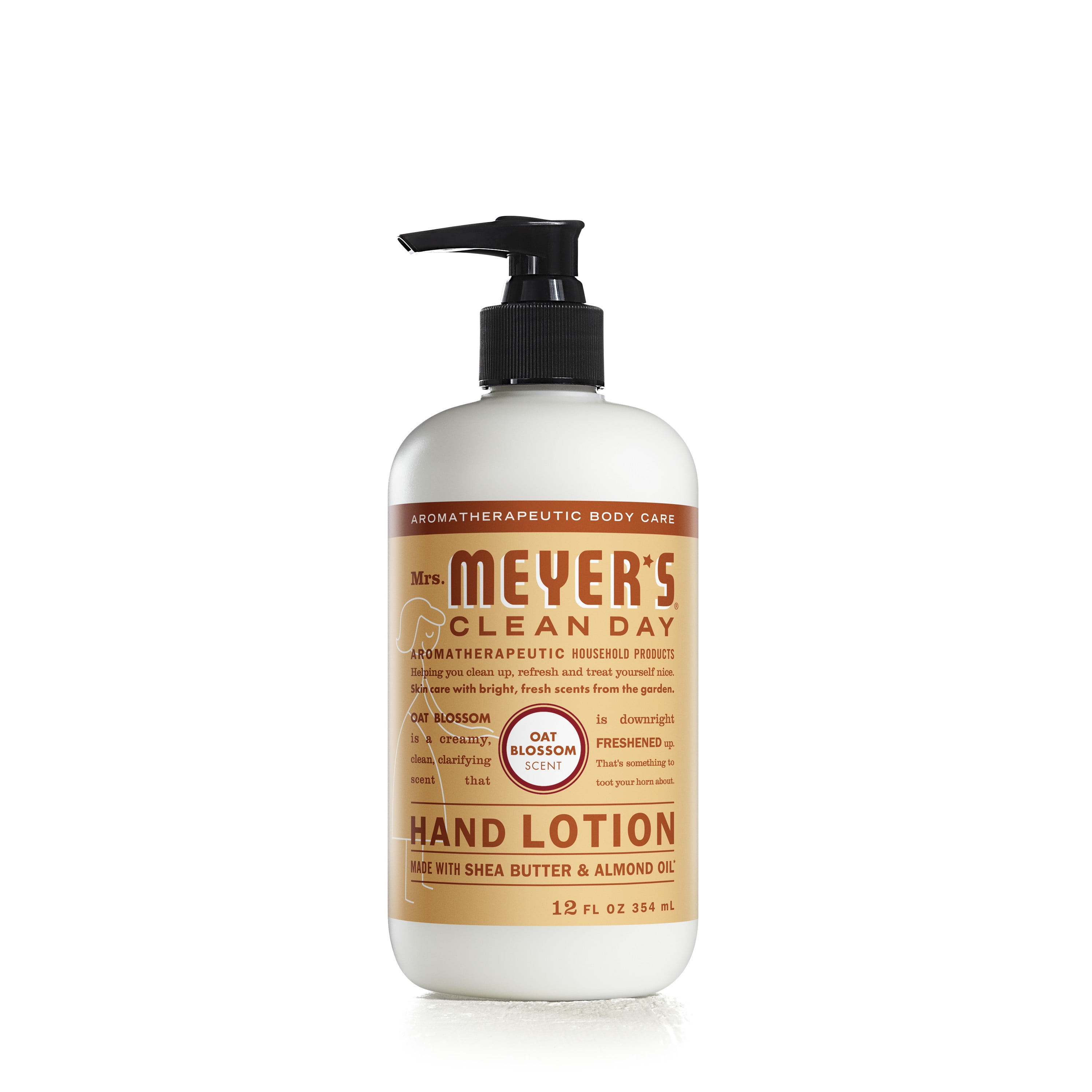 Mrs. Meyer’s Clean Day Hand Lotion, Oat Blossom Scent, 12 ounce bottle