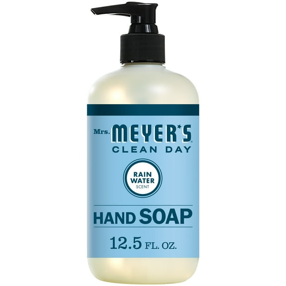 Mrs. Meyer's Clean Day Hand Soap Liquid, Rain Water, 12.5 fl oz (3 pack) (Bundle)