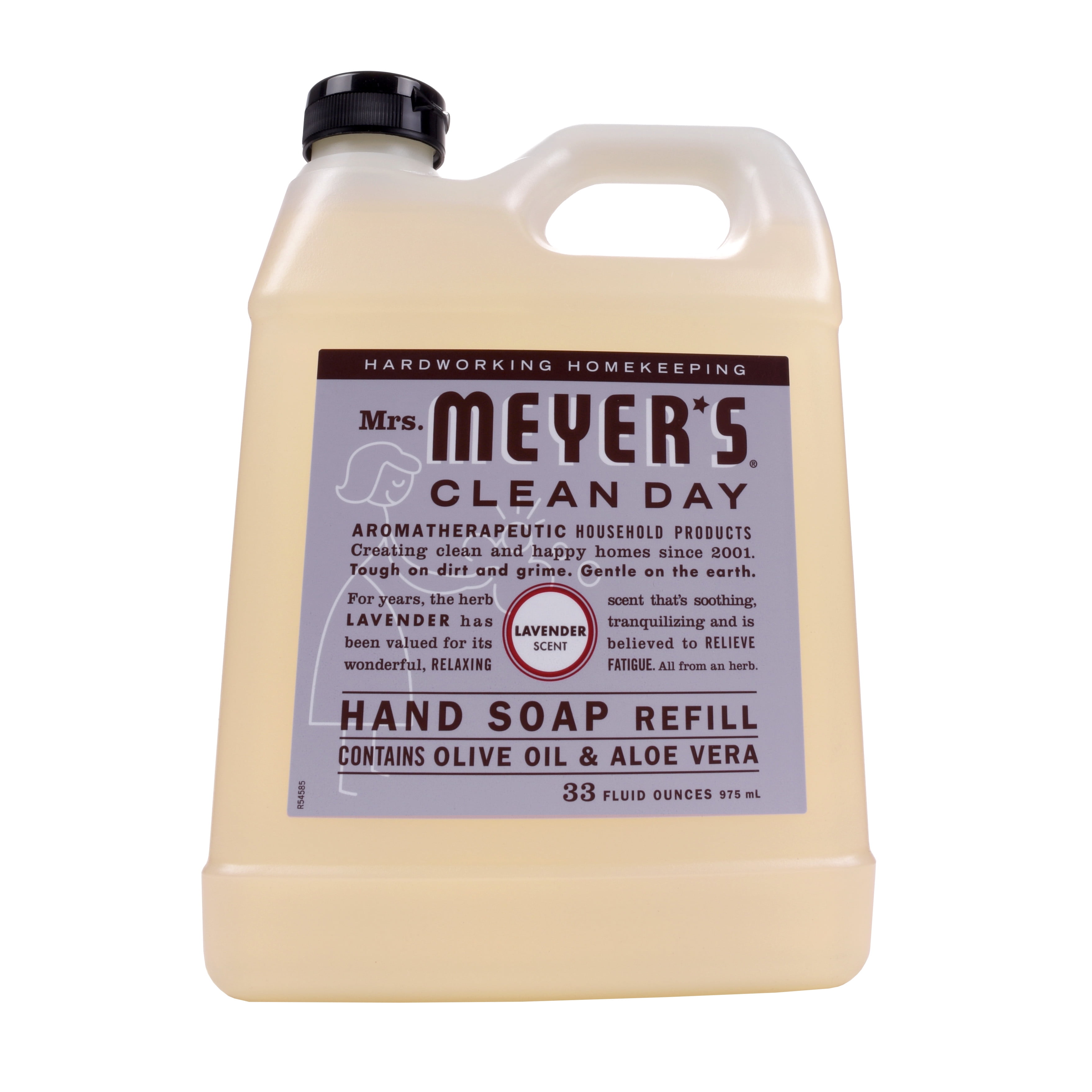 Mrs. Meyer's Clean Day Hand Soap Refill, Lavender, 33 fl oz with Aloe