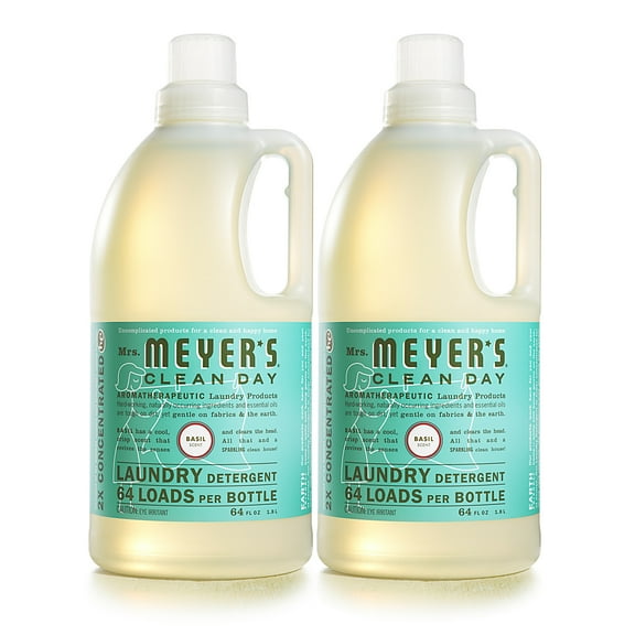 Mrs. Meyer's Clean Day Laundry Detergent, Basil Scent, 64 fl fl oz