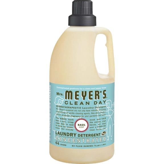 Mrs. Meyer's Clean Day Laundry Detergent, Basil Scent, 64 fl fl oz