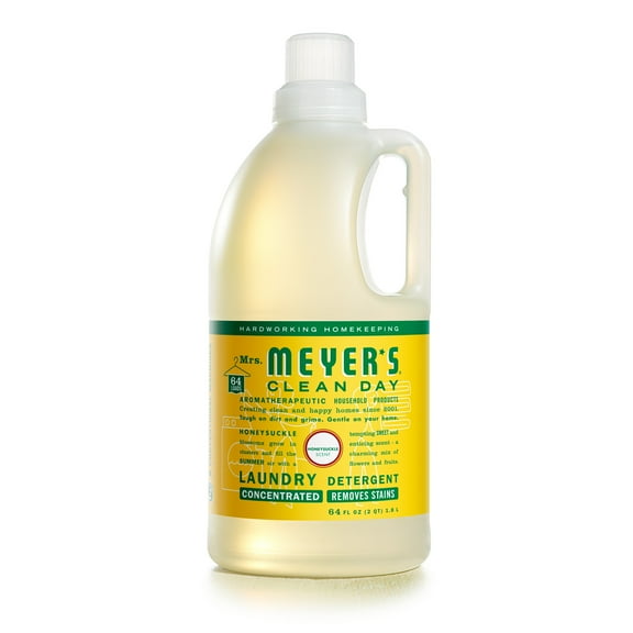 Mrs. Meyer's Clean Day Laundry Detergent, Honeysuckle Scent, 64 fl  fl oz