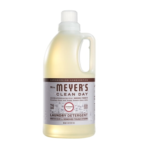 Mrs. Meyer's Clean Day Laundry Detergent, Lavender Scent, 64 Ounce Bottle
