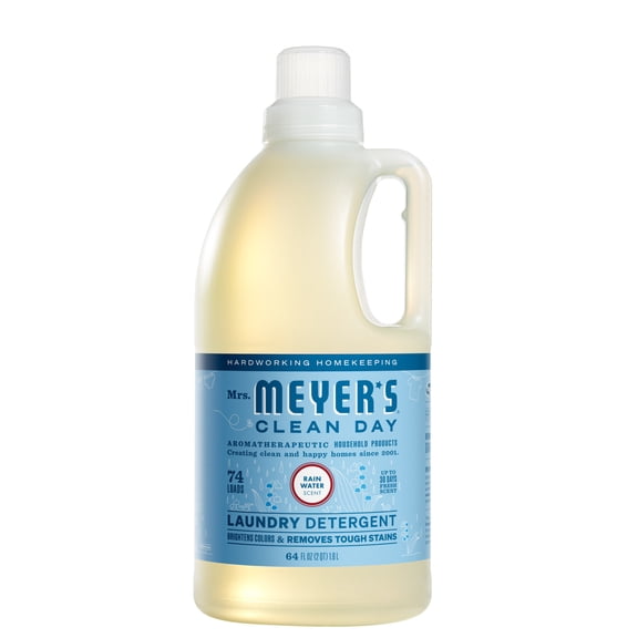 Mrs. Meyer's Clean Day Laundry Detergent, Rain Water Scent, 64 Fl Oz