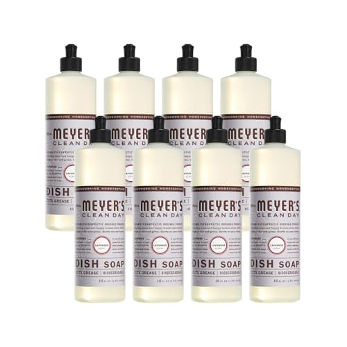 Mrs. Meyer's Clean Day Lavender Liquid Dish Soap,16 Ounce (Pack of 8)
