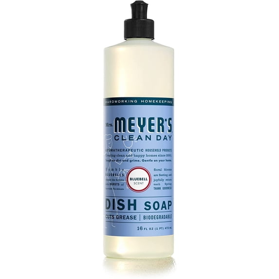Mrs. Meyer's Clean Day Liquid Dish Soap Bluebell, 16 FL OZ (Pack of 3)