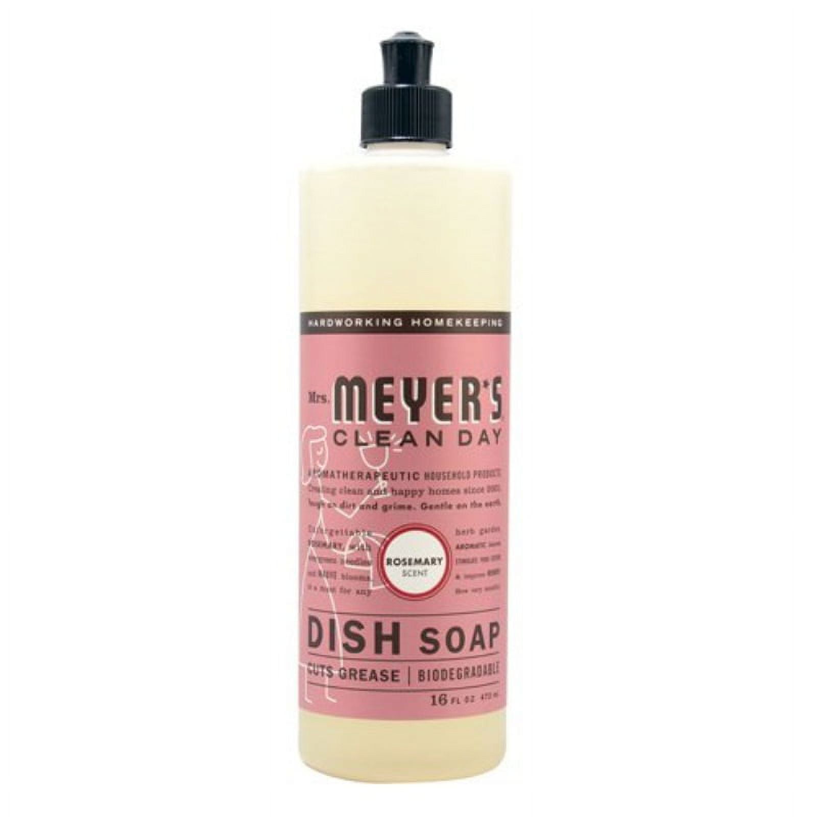 Mrs. Meyer's Clean Day Liquid Dish Soap, Cruelty Free Formula, Rosemary