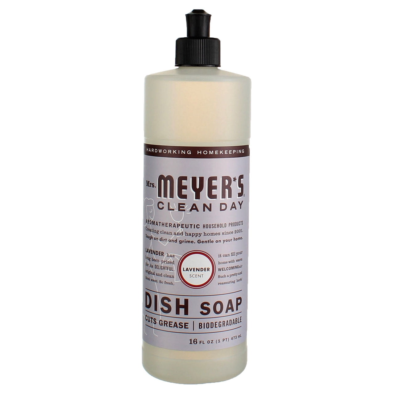 Mrs. Meyer's Clean Day Liquid Dish Soap, Lavender Scent, 16 Fluid Ounce, 3 Count