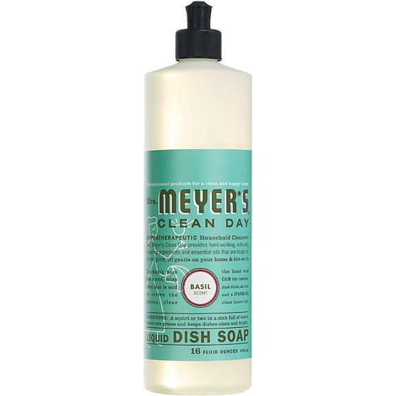 Mrs. Meyer's Clean Day Liquid Dish Soap - Concentrate, Rainwater Scent - 16 fl oz