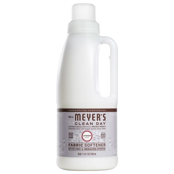 Mrs. Meyer's Clean Day Liquid Fabric Softener, Lavender Scent, 32 Fl Oz