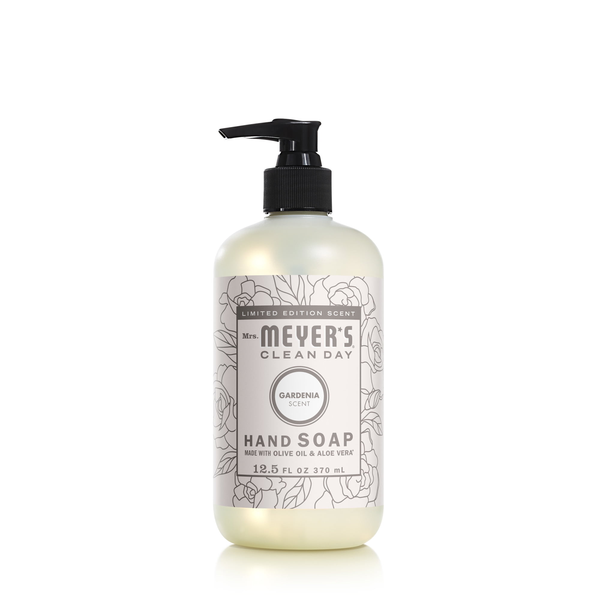Mrs. Meyer's Clean Day Liquid Hand Soap, Gardenia Scent, 12.5 Ounce Bottle