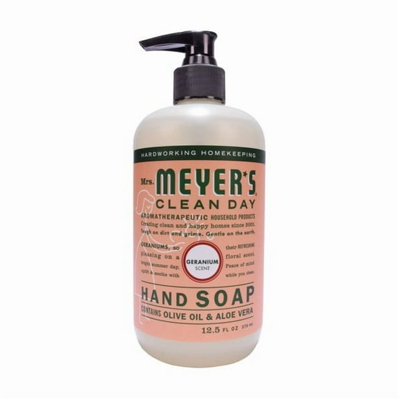 Mrs. Meyer’s Clean Day Liquid Hand Soap, Geranium, 12.5 fl oz (Pack of 3)