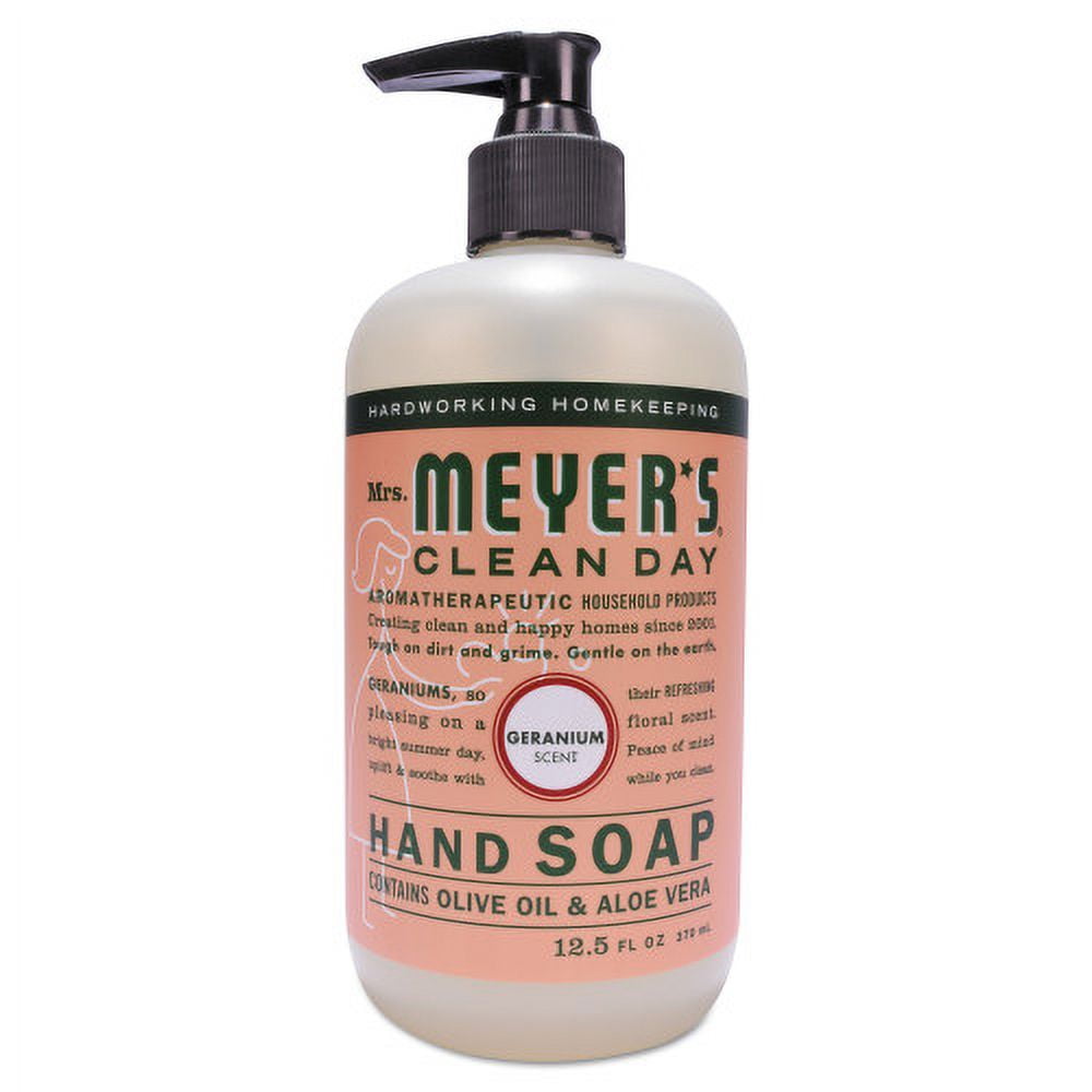Clean Day Liquid Hand Soap, Geranium, 12.5 oz, 6/Carton Clean Day Liquid Hand Soap, Geranium, 12.5 oz, 6/Carton