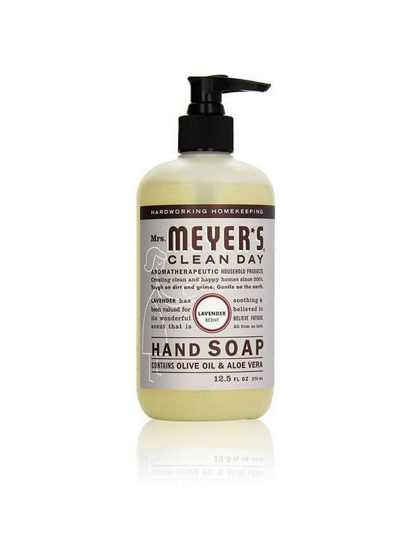 Mrs. Meyer's Clean Day Liquid Hand Soap, Lavender, 12.5 Ounce Bottle