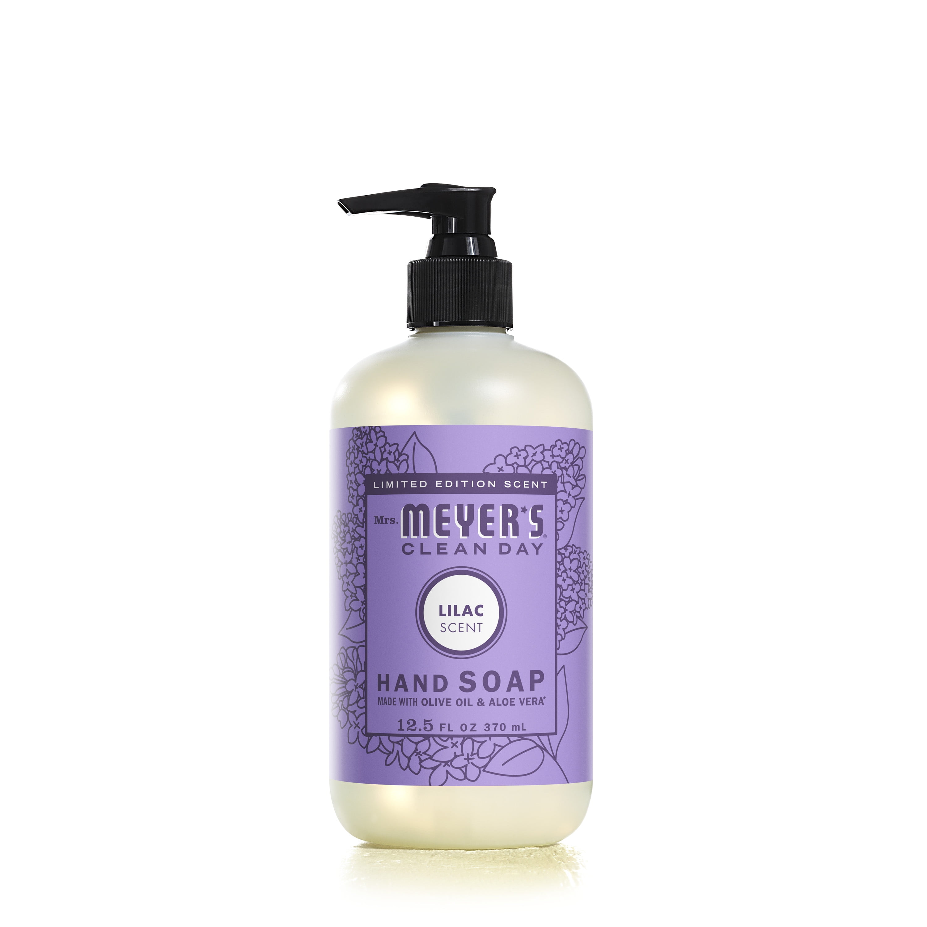 Mrs. Meyer's Clean Day Liquid Hand Soap, Lilac Scent, 12.5 Ounce Bottle
