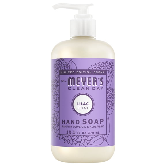 Mrs. Meyer’s Clean Day Hand Soap,Lilac Scent, 12.5 Fl Oz Bottle
