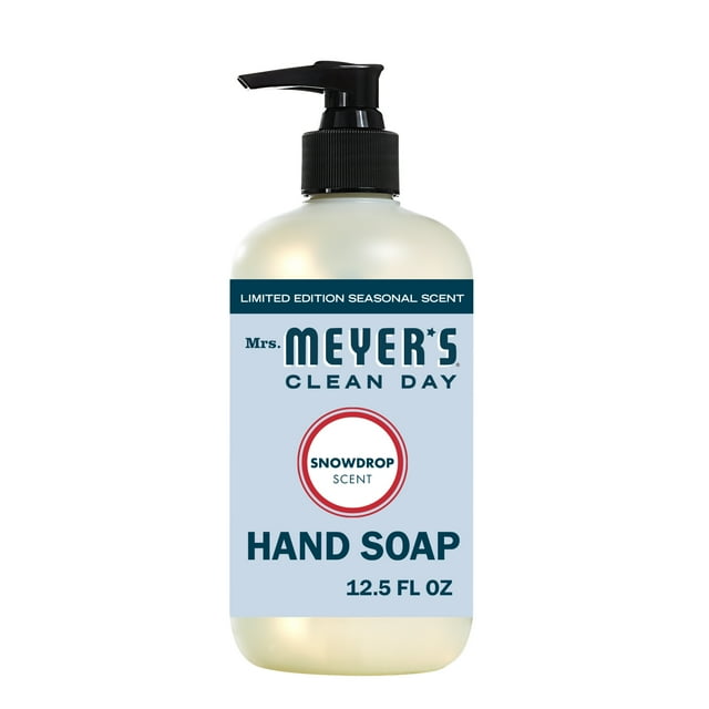 Mrs. Meyer's Clean Day Liquid Hand Soap, Limited Edition Snowdrop Scent
