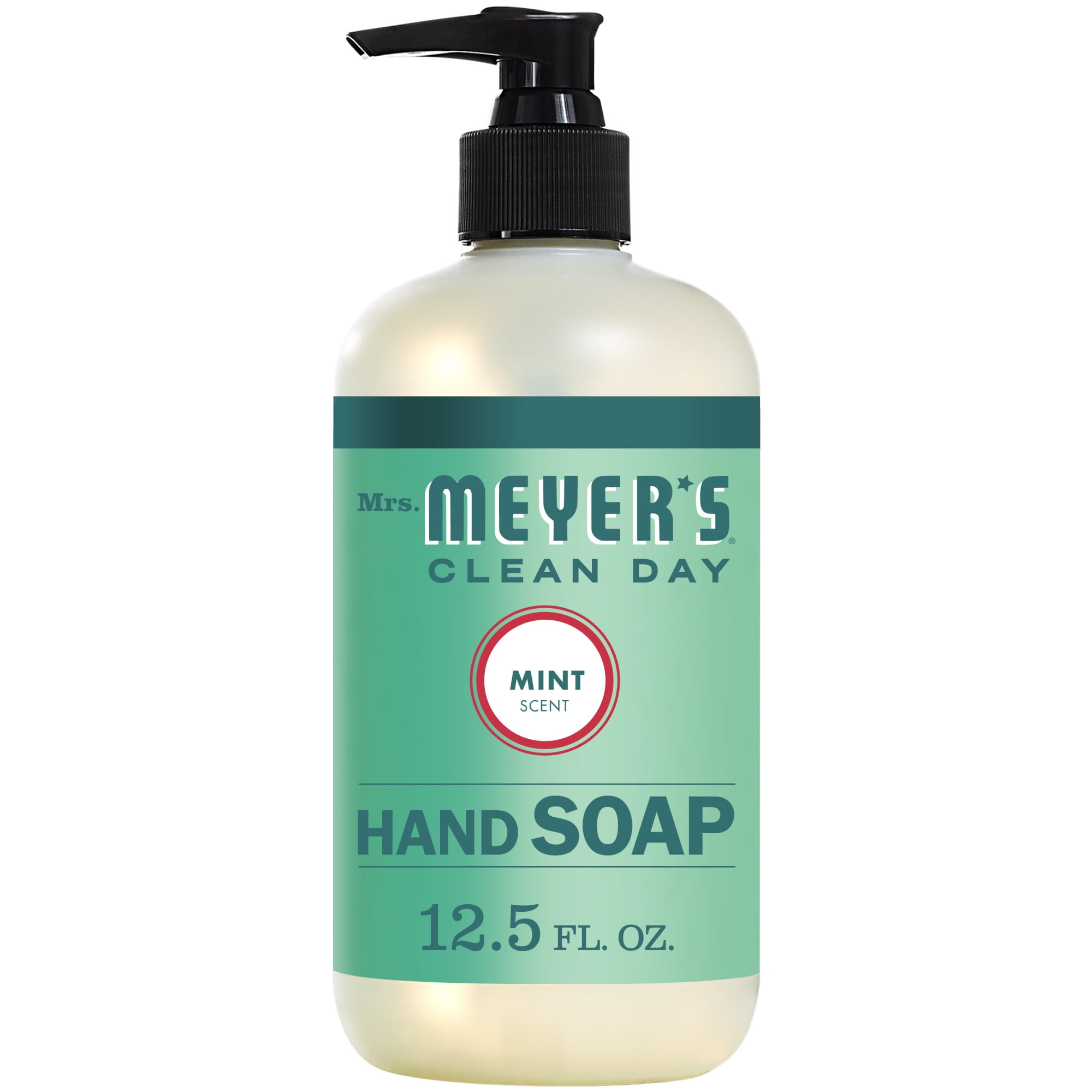 Mrs. Meyer's Clean Day Liquid Hand Soap, Mint Scent, 12.5 fl oz Bottle