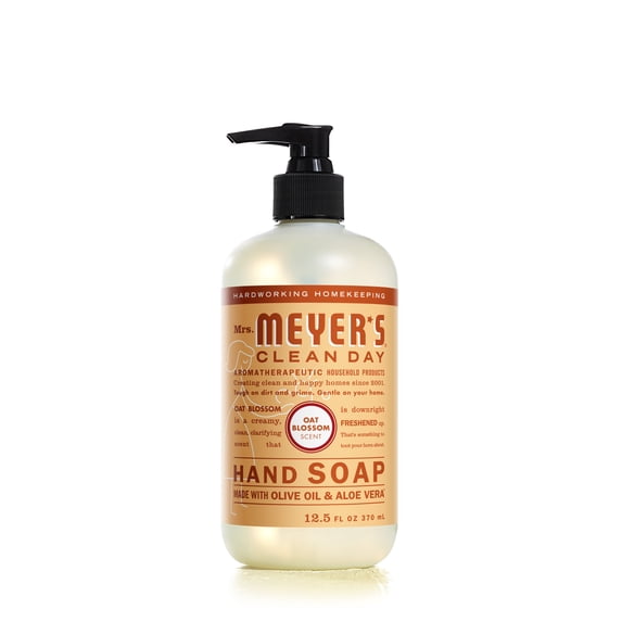 Mrs. Meyer's Clean Day Liquid Hand Soap, Oat Blossom Scent, 12.5 Ounce Bottle