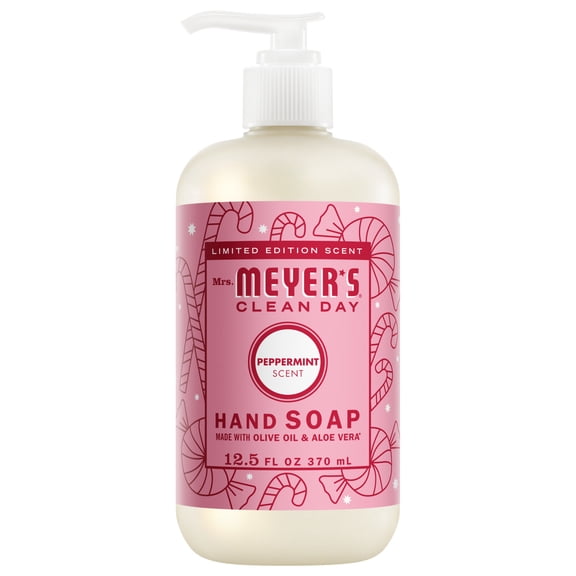 Mrs. Meyers Clean Day Hand Soap, Peppermint Scent, 12.5 Fl Oz