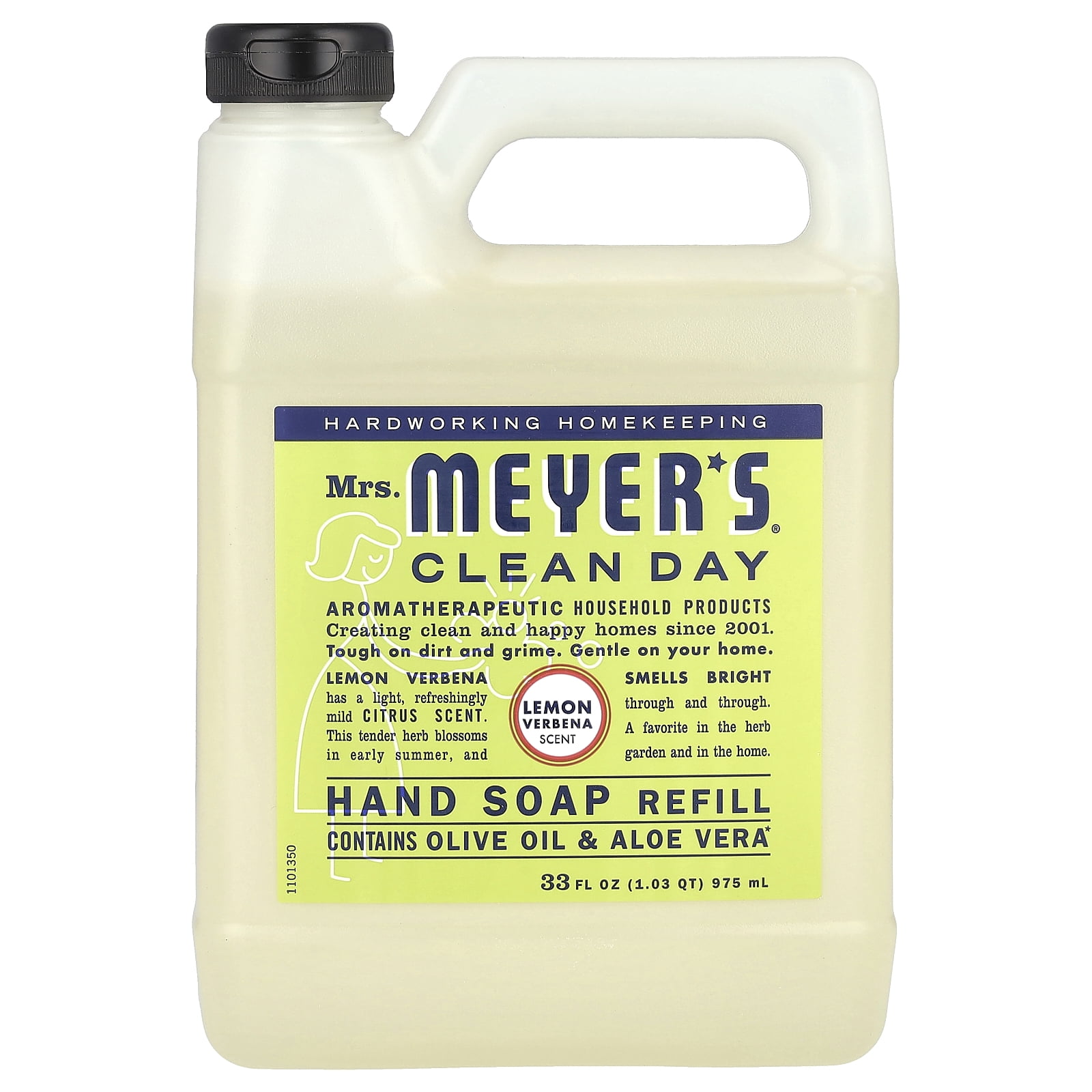 Mrs. Meyer's Clean Day Liquid Hand Soap Refill, Lemon Verbana, 33 fl oz