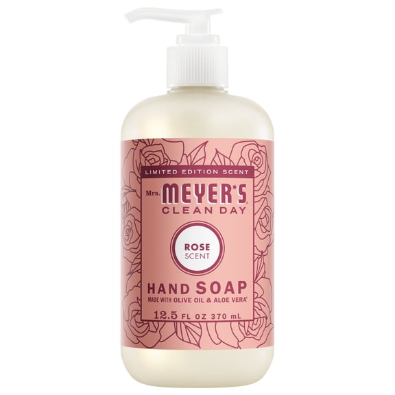 Mrs. Meyer’s Clean Day Hand Soap, Rose Scent, 12.5 Fl Oz