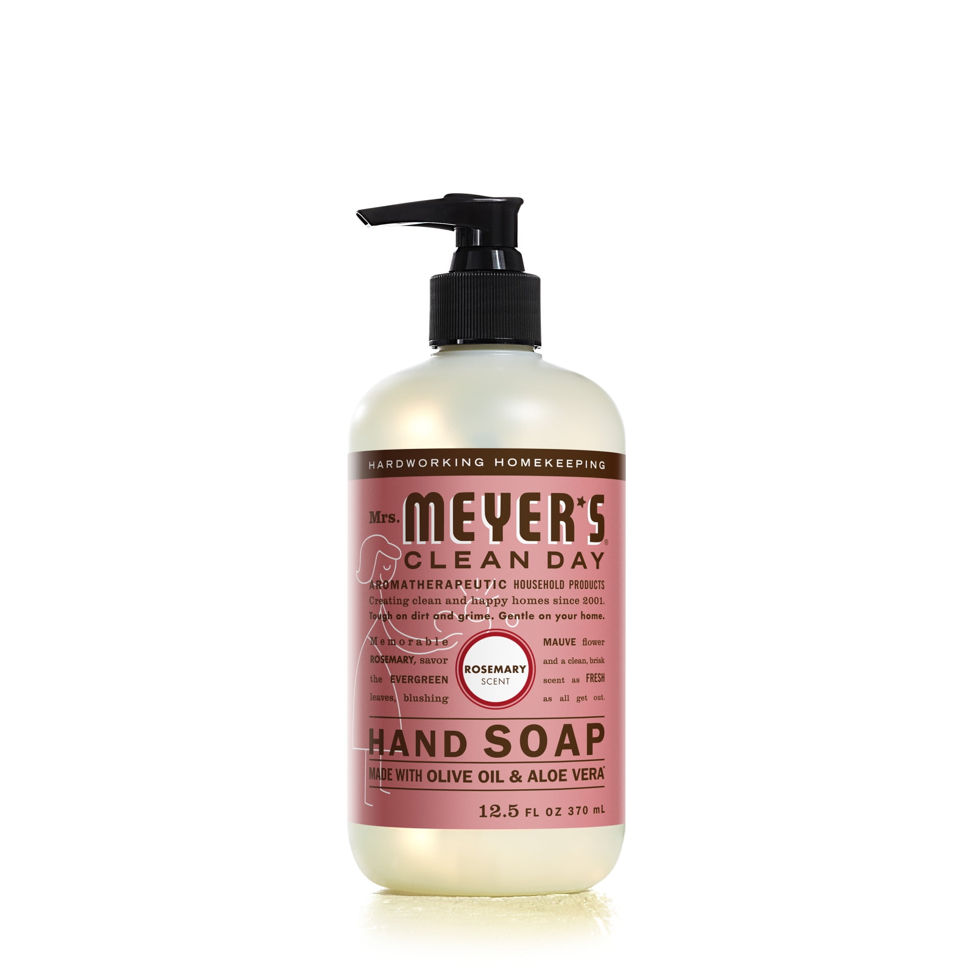 Mrs. Meyer's Clean Day Liquid Hand Soap, Rosemary Scent, 12.5 fl oz Bottle