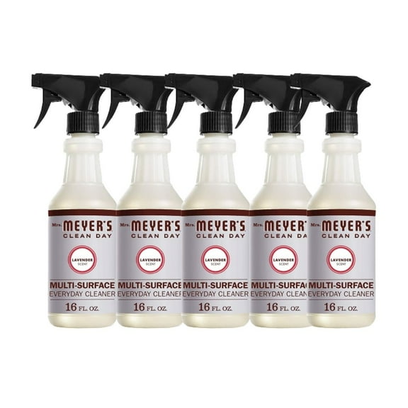 Mrs. Meyer's Clean Day Multi-Surface Cleaner, Lavender, 16 fl oz (5 pack)
