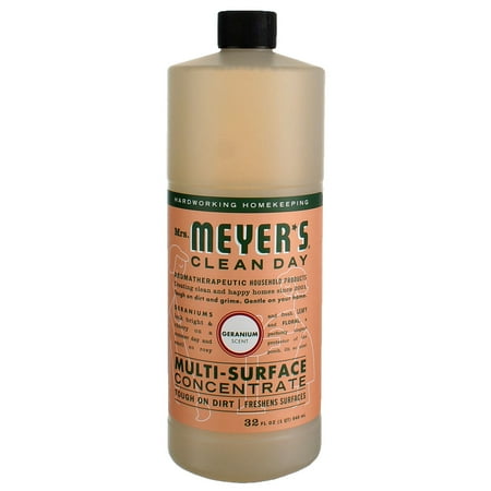 Mrs. Meyer's Clean Day Multi-Surface Concentrate, Geranium, 32 fl oz (4 pack) (Bundle)