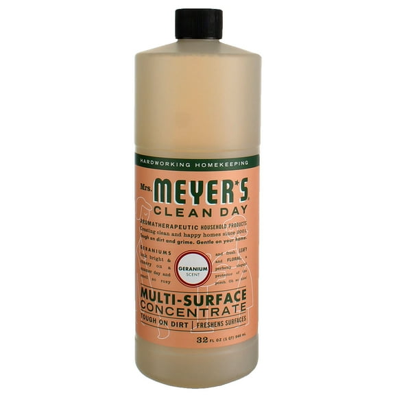 Mrs. Meyer's Clean Day Multi-Surface Concentrate, Geranium, 32 fl oz (5 pack)