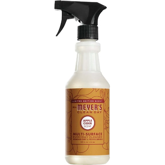Mrs. Meyer's Clean Day Multi-Surface Everyday Cleaner, Apple Cider Scent, 16 Fl Oz Bottle