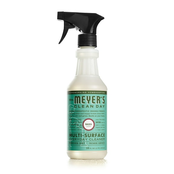 Mrs. Meyer’s Clean Day Multi-Surface Everyday Cleaner, Basil Scent, 16 Ounce Bottle