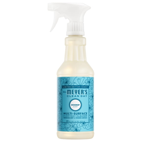 Mrs. Meyers Clean Day Multi-Surface Everyday Cleaner, Dewdrop Scent, 16 Fluid Fl Oz Bottle